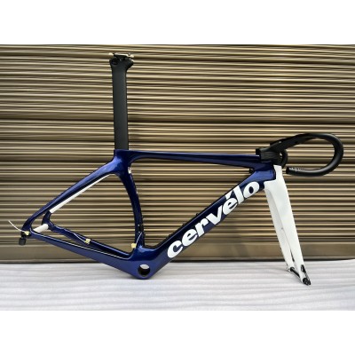 Cervelo New S5 Carbon Road Bicycle Frame Blue With White